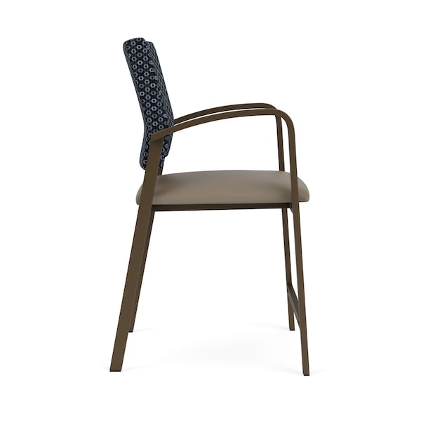 Newport Hip Chair Metal Frame, Bronze, RS Night Sky Back, MD Farro Seat